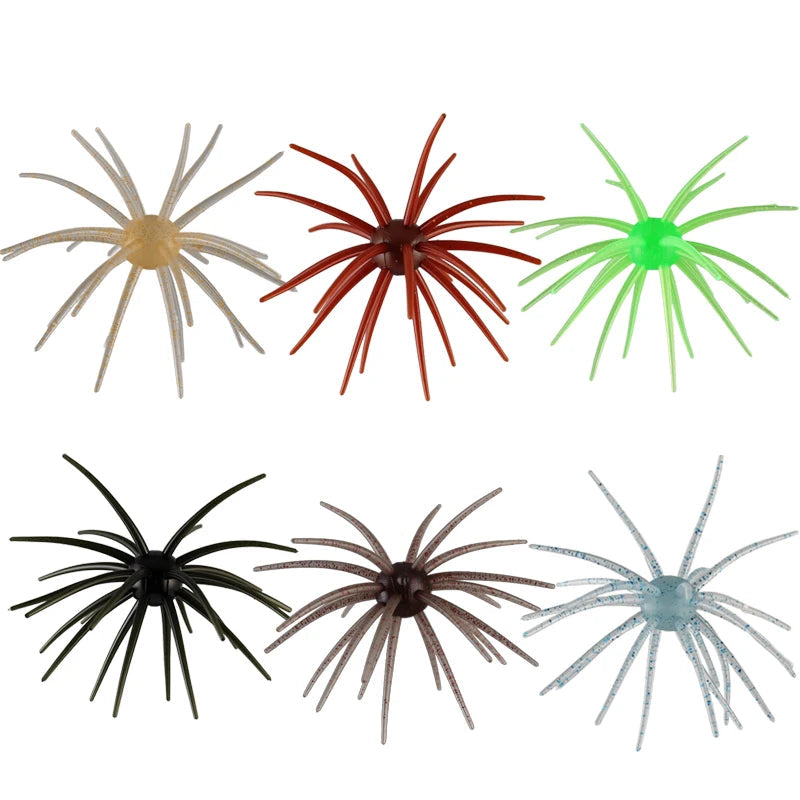 Ensemble de 2 leurres souples flottants en forme d'oursin - Leurres Radical Spined Finesse - Appâts bioniques en TPE résistant aux déchirures Ensemble de 2 leurres souples flottants en forme d'oursin - Leurres Radical Spined Finesse - Appâts bioniques en TPE résistant aux déchirures