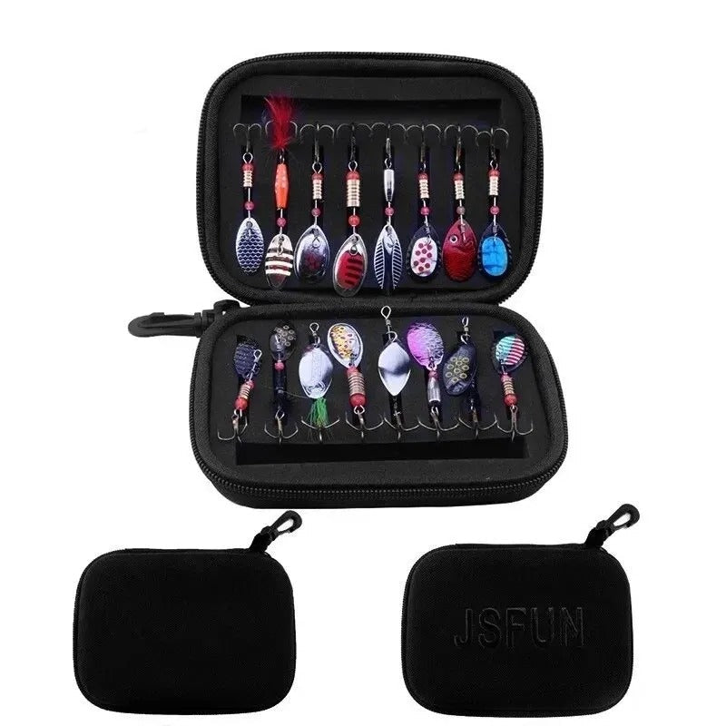 Étui de rangement portable rigide en EVA pour leurres et hameçons de pêche à la mouche